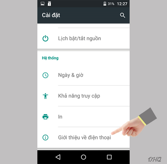 Chọn giới thiệu về điện thoại